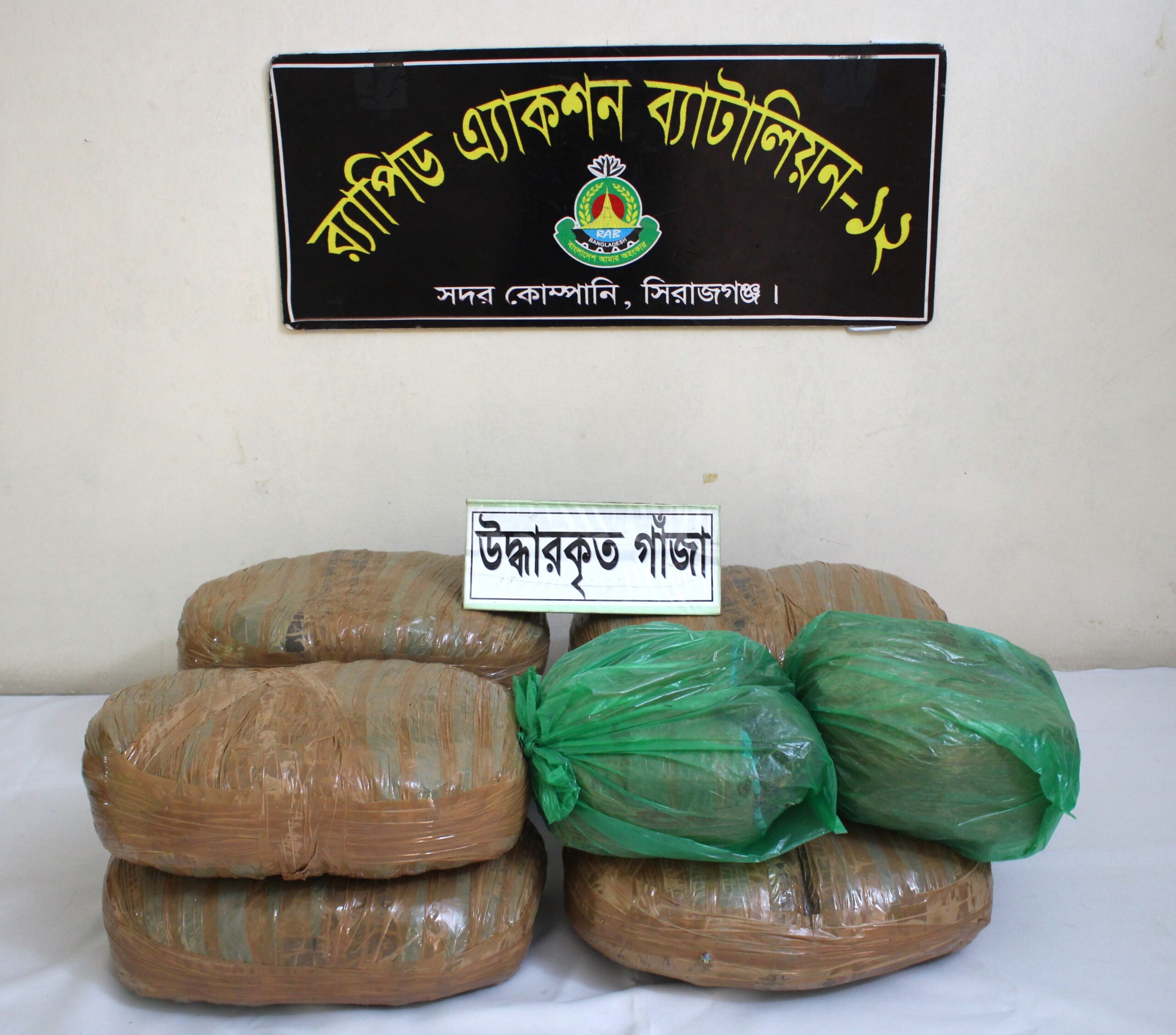 সিরাজগঞ্জে  ১৬ কেজি গাঁজাসহ মাদক ব্যবসায়ী গ্রেপ্তার।  – Sirajganj News 24