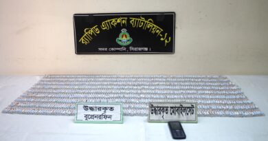 র‌্যাব-১২, সিরাজগঞ্জ এর অভিযানে যাত্রীবাহী বাসে মাদক পরিবহন কালে ১ জন মাদক ব্যবসায়ী গ্রেফতার।